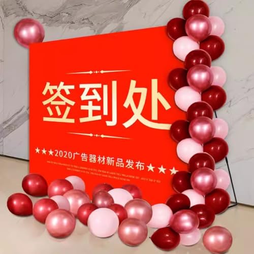 zktoermn Portable Pop Up Display Stand, Collapsible Trade Show Booth, for Exhibit, Conference, Weddings, Party, with Carrying Bag(380x305 cm)