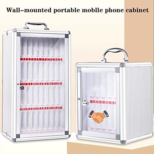 Wall-Mounted Cell Phones Storage Cabinet, Mobile Phone Storage Safe Deposit Box, Office Storage Cabinet with Lock, Pocket Chart Cell Phone Holder for Classroom (Size : 36)