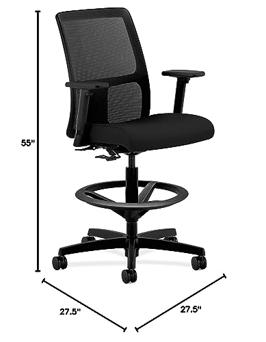 HON Ignition Task Stool Chair, in Black (HITS5)