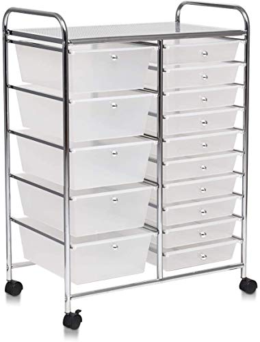 ARLIME 15-Drawer Storage Cart, 15 Drawer Trolley