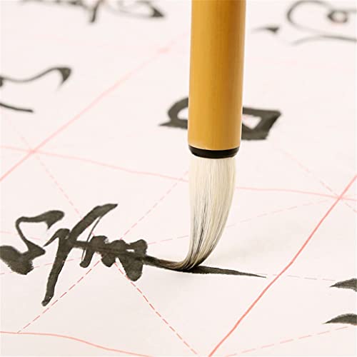 OBKSEB Multiple Hair Brush Chinese Traditional Calligraphy Pen Regular Script Writing Drawing Supplies