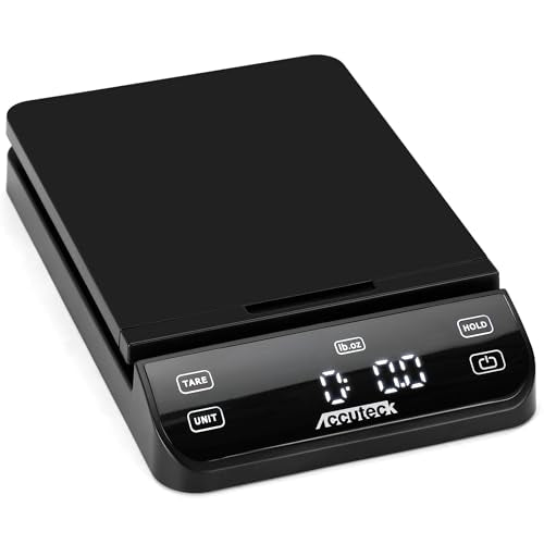 Accuteck BPS70 High Accuracy Digital Shipping Scale and Postal Scale, 0.1oz Precision (Black with Touch Screen, 70Lb)