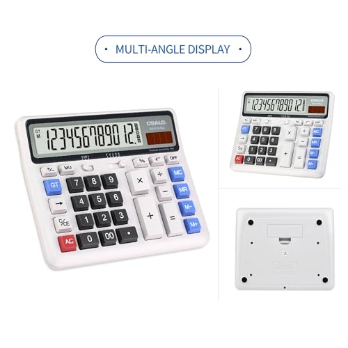 Pendancy 2 Pack Desk Calculators, 12-Digit Large Display, Big Buttons