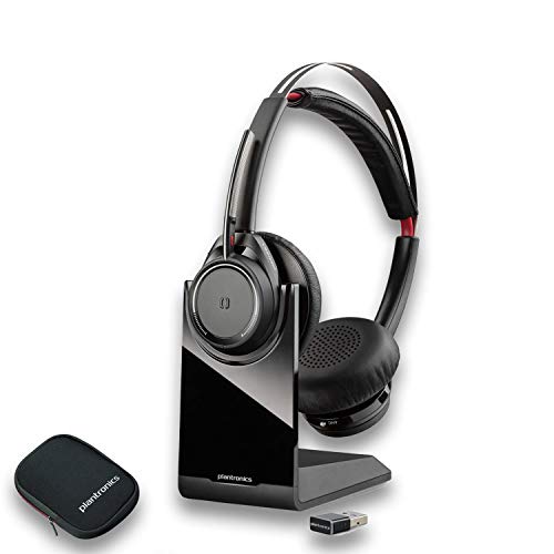 Plantronics Voyager B825-M Focus UC Bluetooth Headset with USB Type-A Adapter for Microsoft (202652-02) Essential Bundle