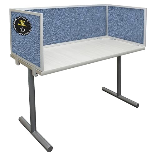 OBEX Acoustic Mounted Screen Privacy Panel Table Top Separator, Sound Blocking Desk Divider (Twilight, 24" X 72")