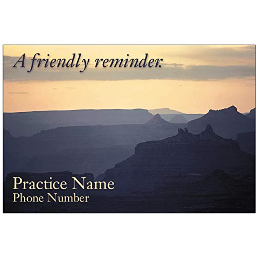 Appointment Reminder Postcards for Dentists. Customize Card Front and Back with Practice Info. 4"x6" Card, Full Color Front with Premium High Gloss UV Coating, Premium 16 Pt. Card Stock (1000)