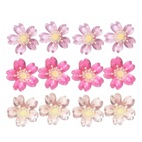 Pins 30 Pcs Pins Resin Thumbtacks Decorative Cherry Blossom Tacks Flat Head for Cork Board Crafts Bulletin Supplies forBulletin Board, Maps, Posters