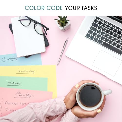 Alitte Colored Paper 8.5 x 11 - Copy Paper, 1200-Pack Letter Size for Printer, Arts & Crafts, DIY Projects - Pink, Green, Blue, Yellow - School & Office Supplies - 150 Sheets Per Color