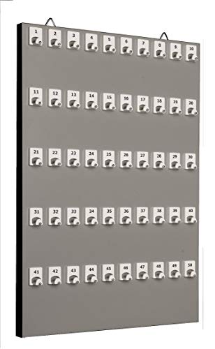 Stand Company Key Holder #50PGS with 50 Numbered Hooks and (50 Sets of Tags & Rings Included)