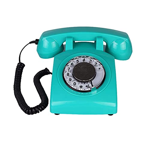 QUANGJN Corded Landline Telephone Vintage Antique Phones Classic Rotary Dial Home Phone Old Fashion Business Phones Office Decor