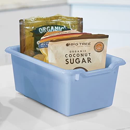 ECR4Kids Scoop Front Storage Bin, Multipurpose Organization, Earthtone, 15-Piece