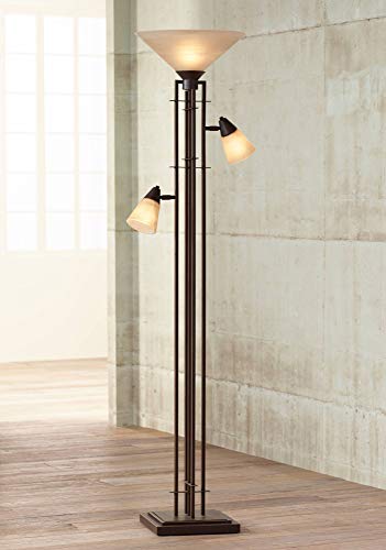 Marcos 71" Tall 3-in-1 Torchiere Floor Lamp with Side Lights Living Room
