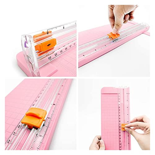 GFAZXDS Paper Cutter Paper Cutter Paper Cutter Paper Trimmer Photo Blades with Safeguard and Side Ruler for Office Home Stationery Paper Trimmer Suitable for Home, Office and School