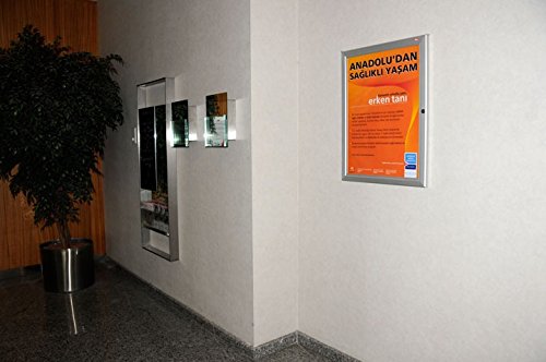 Enclosed Bulletin Board for Outdoor Use with Locking Door,Weatherproof, Easy to Change, 3 Year Warranty (22x28)