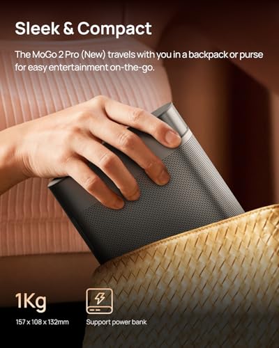 XGIMI MoGo 2 Pro (New) 1080P Portable Projector, Supports 4K, Auto Focus