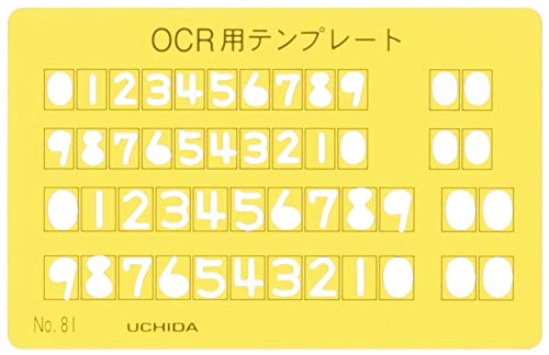 Uchida template No.81 card size ruler 1-843-0081