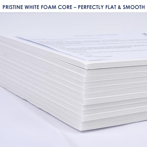 Foam Board 20 x 30 x 3/16"(5mm), Foam Core Board Sheets, White Poster Board