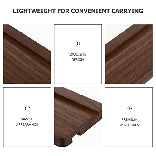 1pc Mobile Phone Holder Tablet Holder Desktop Phone Rack Practical Phone Holder Household Phone Bracket Cellphone Holder Smartphone Holder Walnut Universal Phone Stand