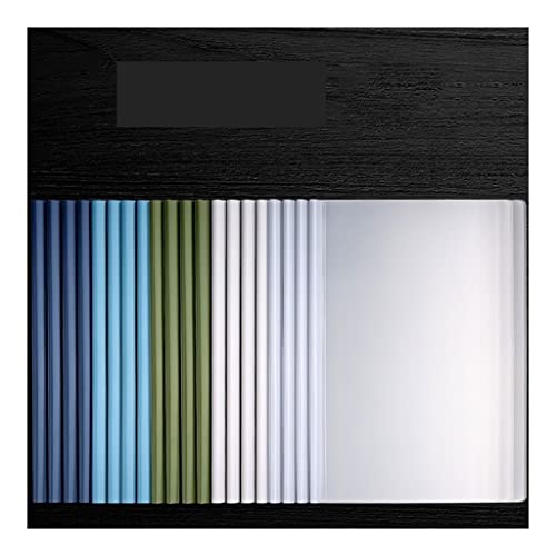 Plastic Folders,Budget Binde, File Folder,Report Covers with U-Type Sliding Bar (60 Sheet Capacity), Office School Supplies Transparent Resume Presentation File Folders Files Organizer (Color : D) (C