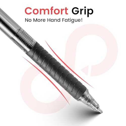 Sooez 500 Pack Bulk Pens Ballpoint, Smooth Writing Pens with Soft Grip