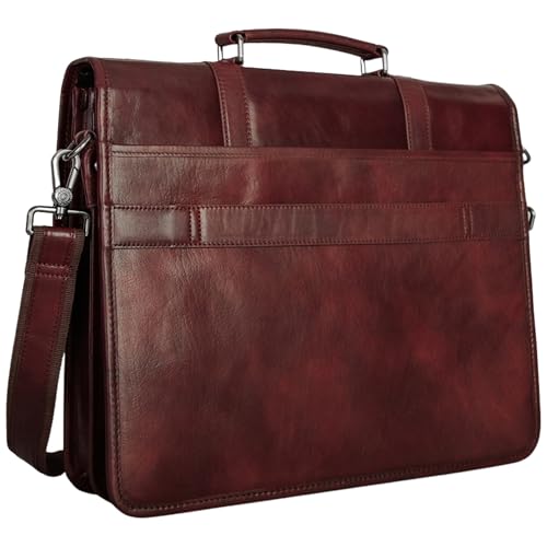 Mancini Pelle D’oro Double Compartment with RFID Secure Pocket 15.6” Laptop