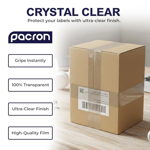 Clear Packing Tape 2 MIL Thick - 72 Heavy-Duty Wrapping Tape - 55-Yard Length, 3960 Total Yards 1.88-Inch Wide Strong Adhesive Rolls for Moving, Office Packaging, Storage Organization & Warehouse