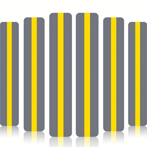 Reading Tracker 24pcs Reading Guide Strips Colorfully Overlaid to Help Dyslexic Students(Yellow)