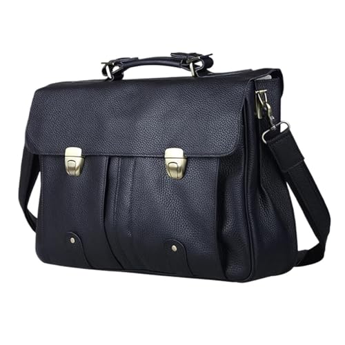 88JUNYh Leather Briefcase for Women Briefcase Men Business Bag Male Portfolio Case 15.6" Laptop Bag Office Tote Handbag
