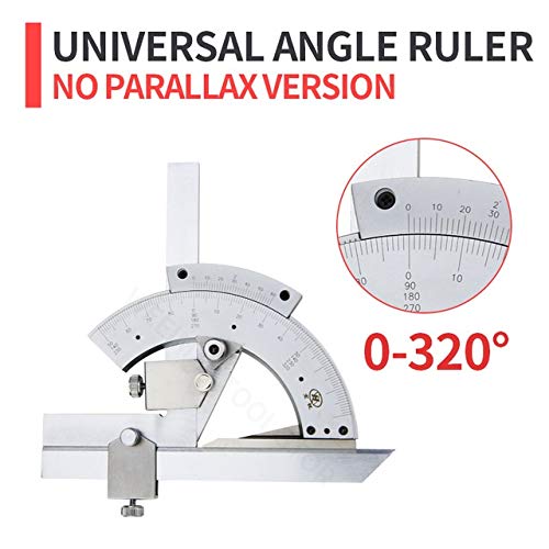 TEOYETTSF 320 Degree Universal Angle Ruler Bevel Protractor Angle Measuring Instrument Stainless Steel Angle Ruler Woodworking Tools