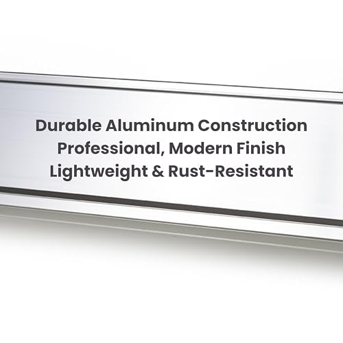 2" x 8" Aluminum Office Desk Nameplate Sign Holder (Rose Gold) 10 Pack