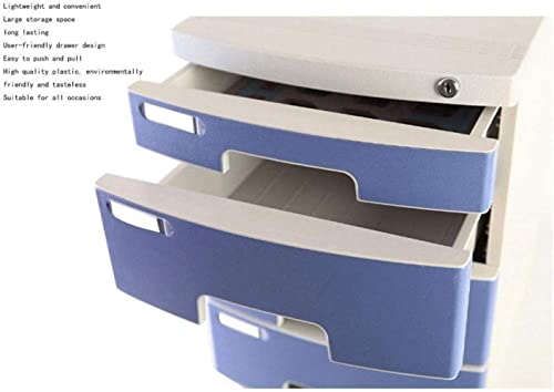 ELUKHT File Cabinets Keys Lock 10 Drawer Data File Storage Cabinet - Multicolor 29.5X39.4X32.5Cm Bookcase