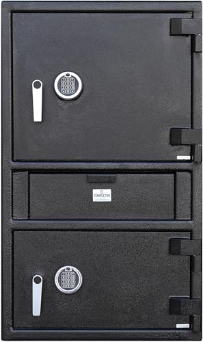Templeton Safes T871 2-Door Depository Drop Safe, Dual Keypad, 6.44 CBF