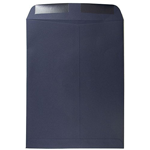 JAM PAPER 10 x 13 Open End Catalog Premium Envelopes - Navy Blue - Bulk 250/Box