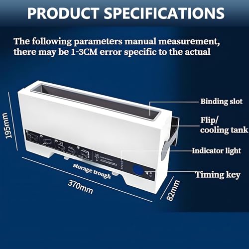 SIMPLEusQ Electric Hot Melt Binding Machine, A4 Thermal Cinch Binder,with Cooling Rack,Book Ridge Binding Kit,for Document, Contract
