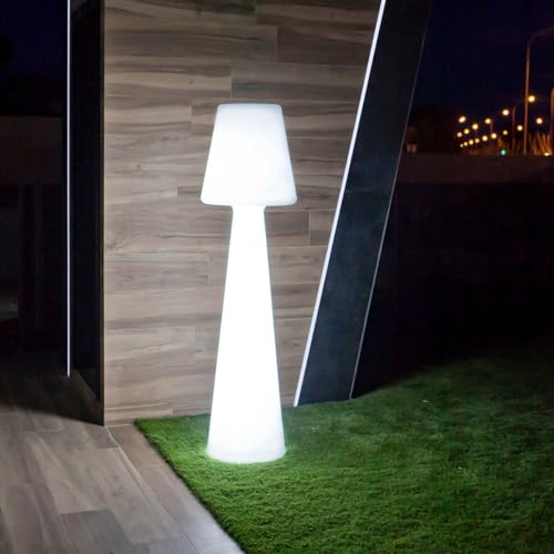 newgarden Tall Outdoor Floor Lamp 65 Inch, Plug-in LED Floor Lamp with Cool White Light 6000K – Lola Modern Patio Lamp