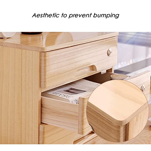 SDVantage Solid Wood Desktop File Cabinet with Lock Flat File Cabinet Storage for Desktop Nization and Data Security Desktop Storage Box with Dividers for Office Supplies and Docum,A4 Drawer