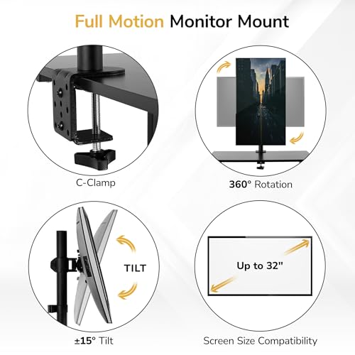 Mount-It! Mobile Computer Cart with Monitor Mount for Screen up to 32", Portable Desk on Wheels, Rolling Laptop Stand for Teachers, Office, Classroom, Rise up to 53", Podium, Keyboard Tray, Black