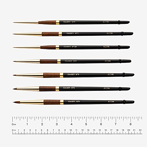 Isabey Vintage Kolinsky Sable Brush - Retouch, Size 6