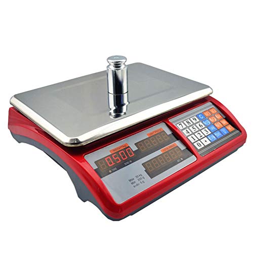 Postal Scales Digital Weight for Packages Kitchen Scale Highly Accurate Multifunction Food Household Precise and Tare Function Electronic Cooking Baking (Size : 40KG/10G) (40KG/10G)