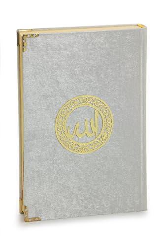 ihvan online, The Holy Arabic Quran Gift Set, Book Stand Holder, Desktop Quran Holder, Rehal, Velvet Covered Chest Rihal, Decorative Islamic Gifts for Muslims, White