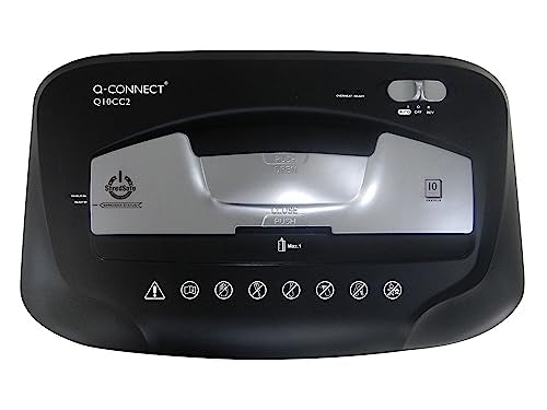 Q-Connect Cross Cut Paper Shredder Q10CC2, Black
