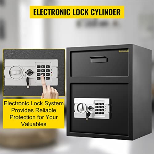 ONMYJFD Electronic Safe Money Box Digital Deposit Slot With Drawer Secret Hidden Code Lock 2 Keys Piggy Bank for Home Office