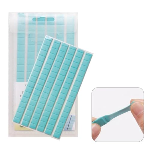 Adhesive Sticky Tack Putty 30Pcs*10bags Professional Reusable Clay Putty for Displaying Nails Adhesive Glue Clay Nails Art Practice Tools(White)