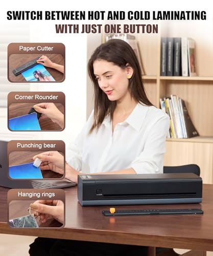 Chilino 13 Inch A3 Laminator Machine, 9-in-1 Hot and Cold Thermal Laminator