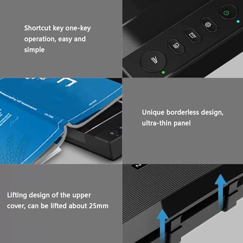 COYEUX Large Format Flatbed Scanner, 2400DPI High Definition Photo Scanner, Scan 12"x 17" in 4 Sec, for Office and Education Support, Supports Windows & iOS