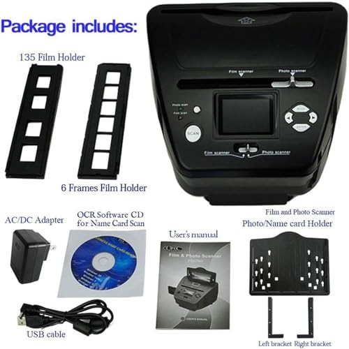 Photo/Business Card/Film Scanner, Digital Scanner(3 * 5/4 * 6/5 * 7 Paper Photos), Negative Scanner + Business Card Sorting Ocr Software