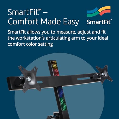 Kensington Dual Monitor Smart Fit Sit/Stand Workstation (K52796WW)