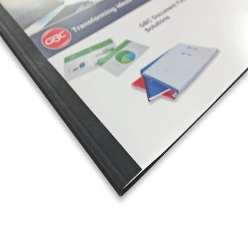 GBC A4 1.5mm 250gsm Thermal Binding Cover - Clear/Red (Pack of 100)