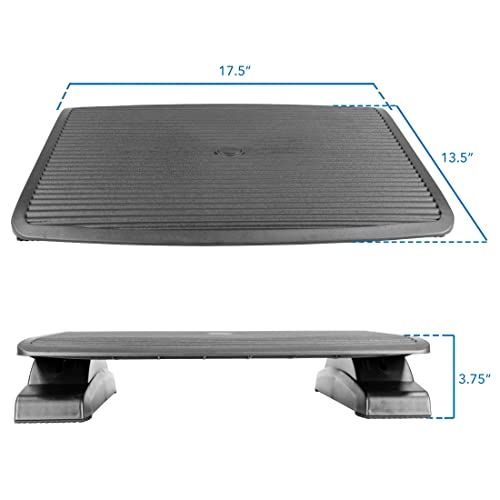 Mount-It! Foot Rest Under Desk, Large 17.5x13.5 in, 20° Tilt & Texture