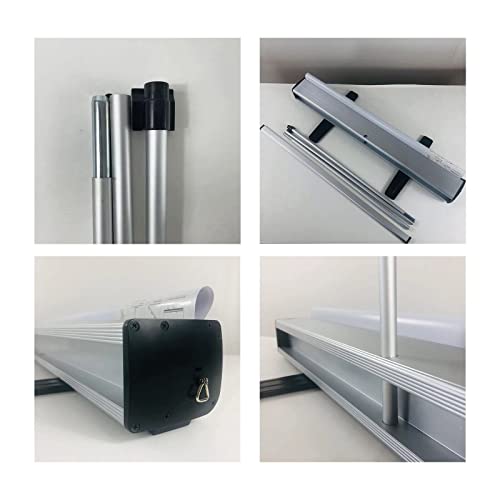 Premium Roll Up Banner Stand Retractable Custom Personalized Banner Printing for Trade Show Display & Event Promotion, Business, Wedding and Special Events - 33.5 x 83" (Set of Roll up banner and stand)